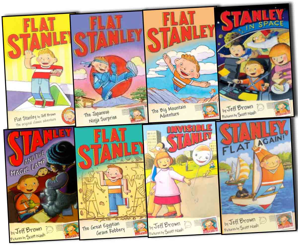 Lot of 9 Flat Stanley Kids Youth Childrens Girls Boys Chapter Books Readers  Reading 