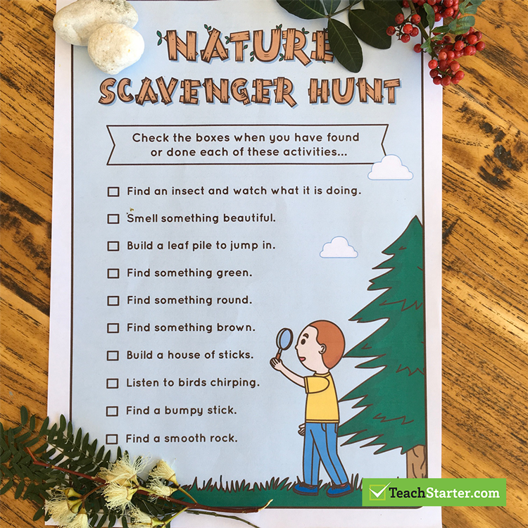 Nature Scavenger Hunt Checklist