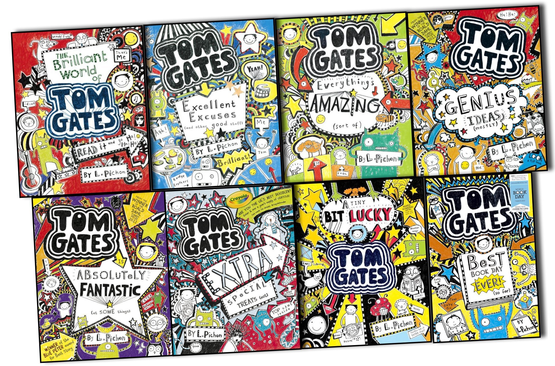 The Tom Gates Series by Liz Pichon - books for reluctant readers