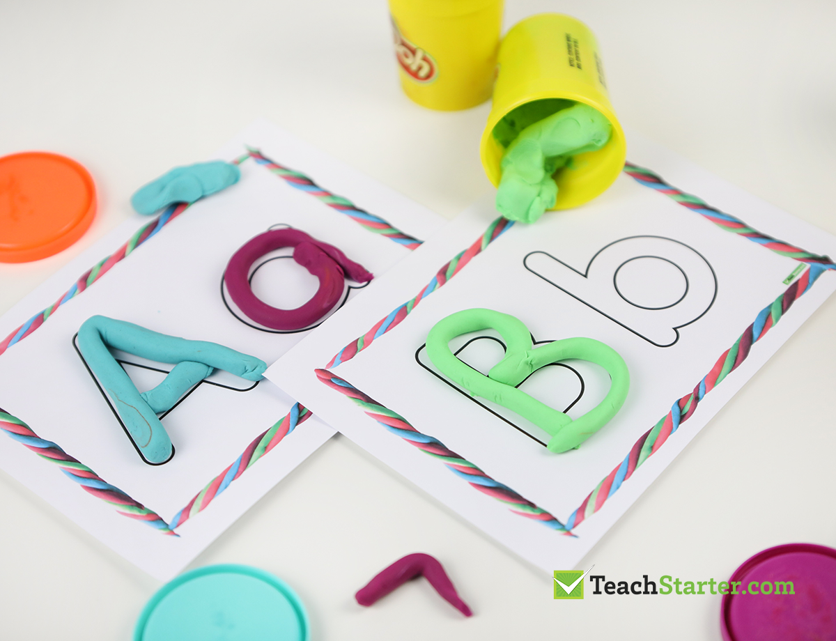 Alphabet Playdough Mats