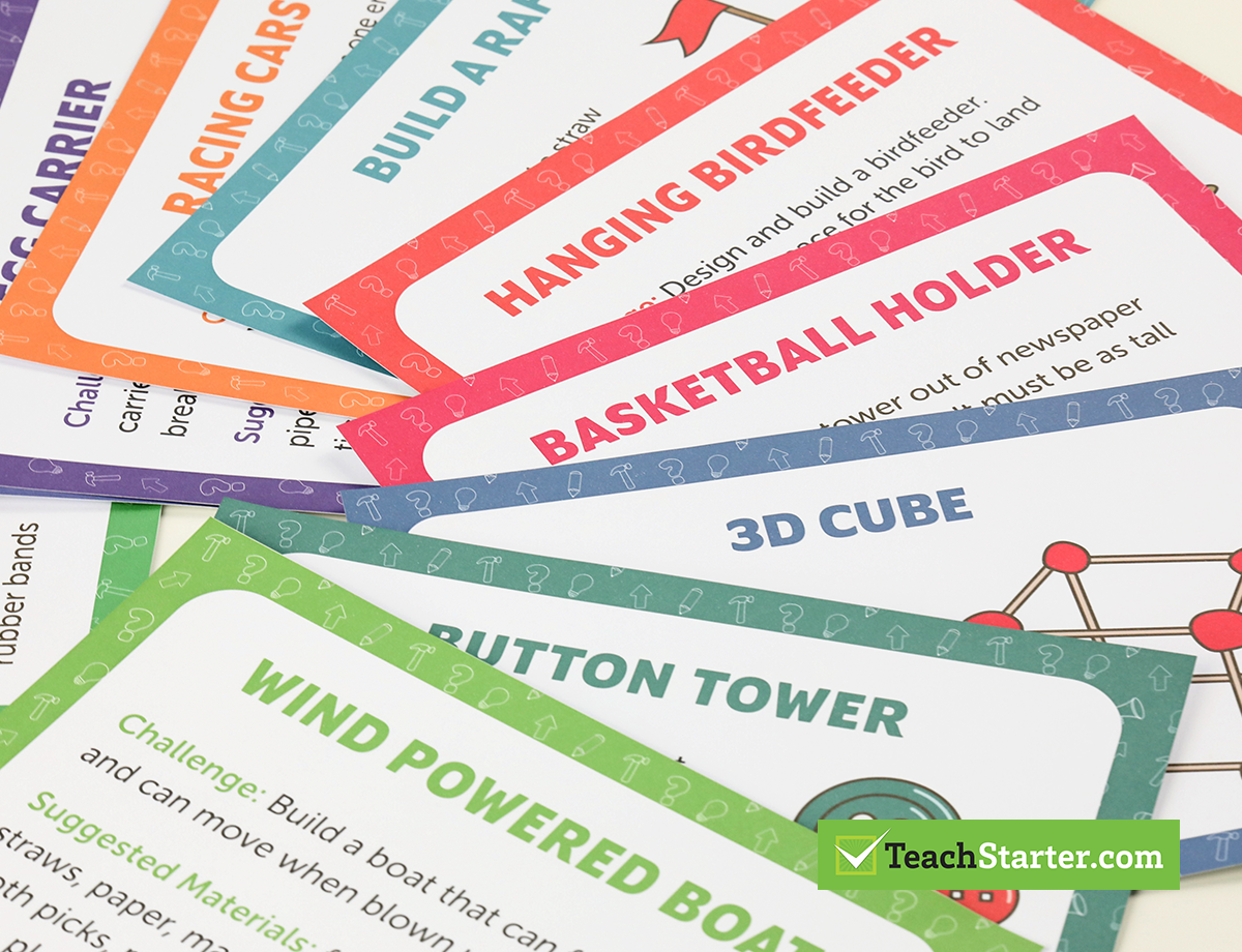 Mini Stem Challenge Cards - Lower Years