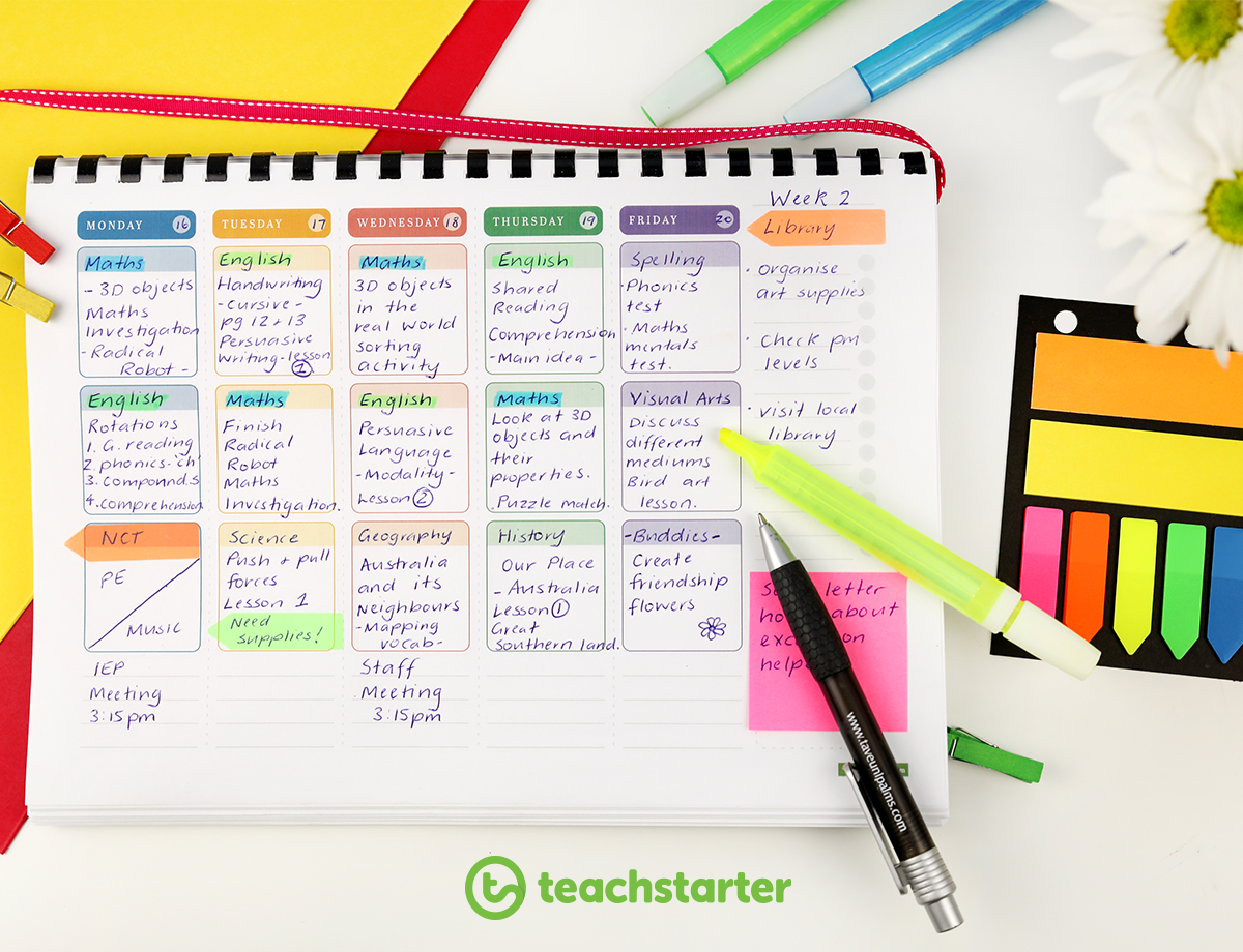 Printable Teacher Diary