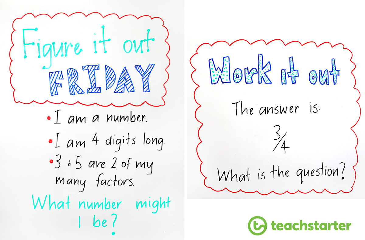 Whiteboard Maths Warm-Up Ideas