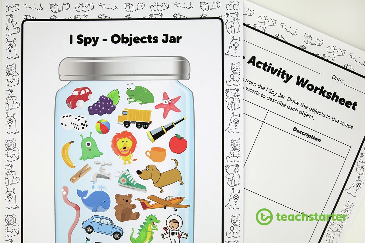 I Spy Jar Lower Primary Vocabulary Activity