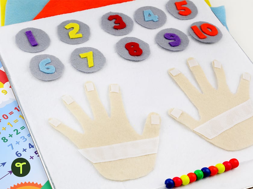 printable counting from 1 to 10 hands on activity with felt