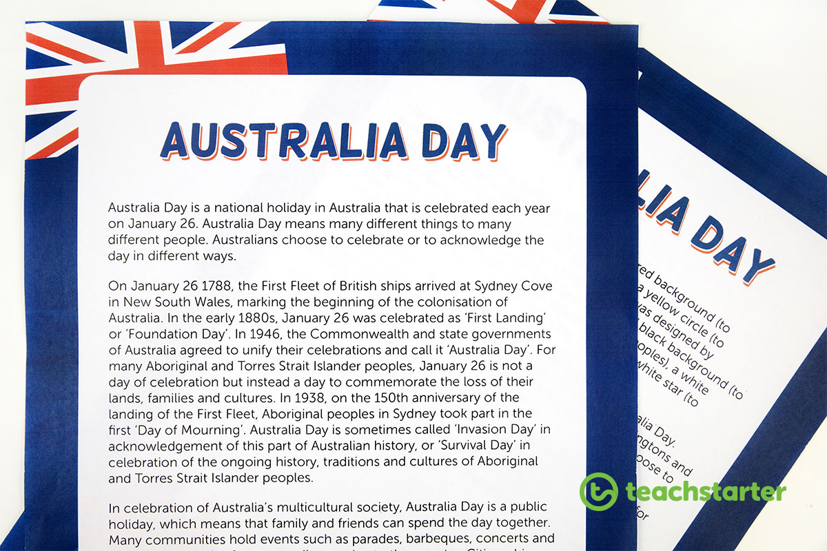 Australia Day Fact Sheet