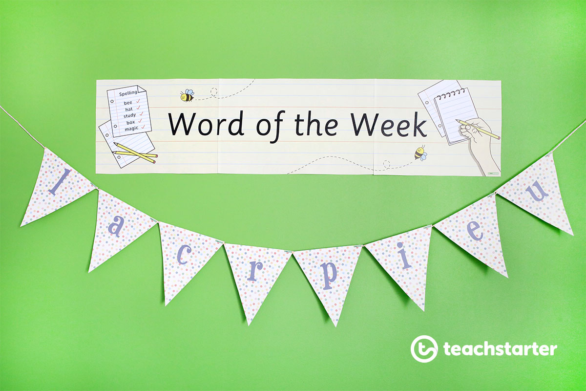 Interactive Word of the Week Display Idea