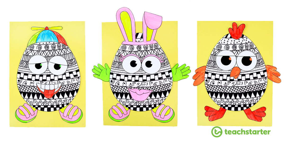 Fun Funky Easter Egg Craft Activity