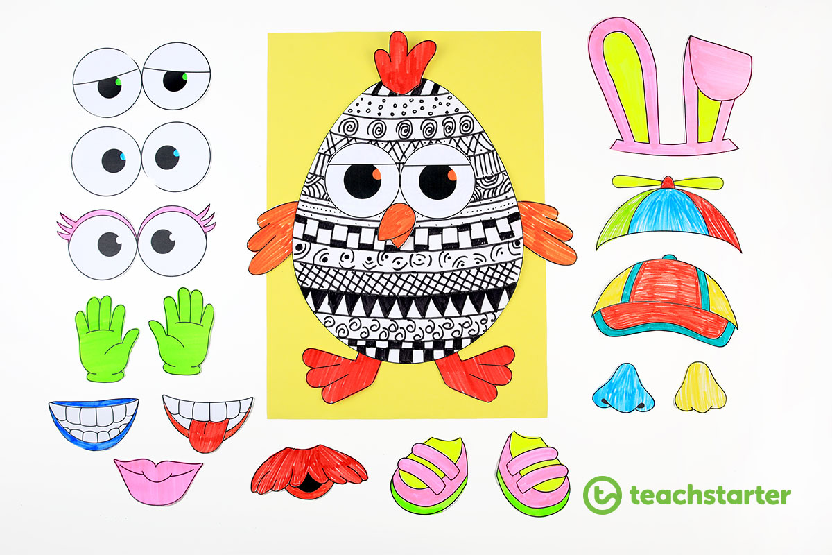 Fun Funky Easter Egg Craft Activity