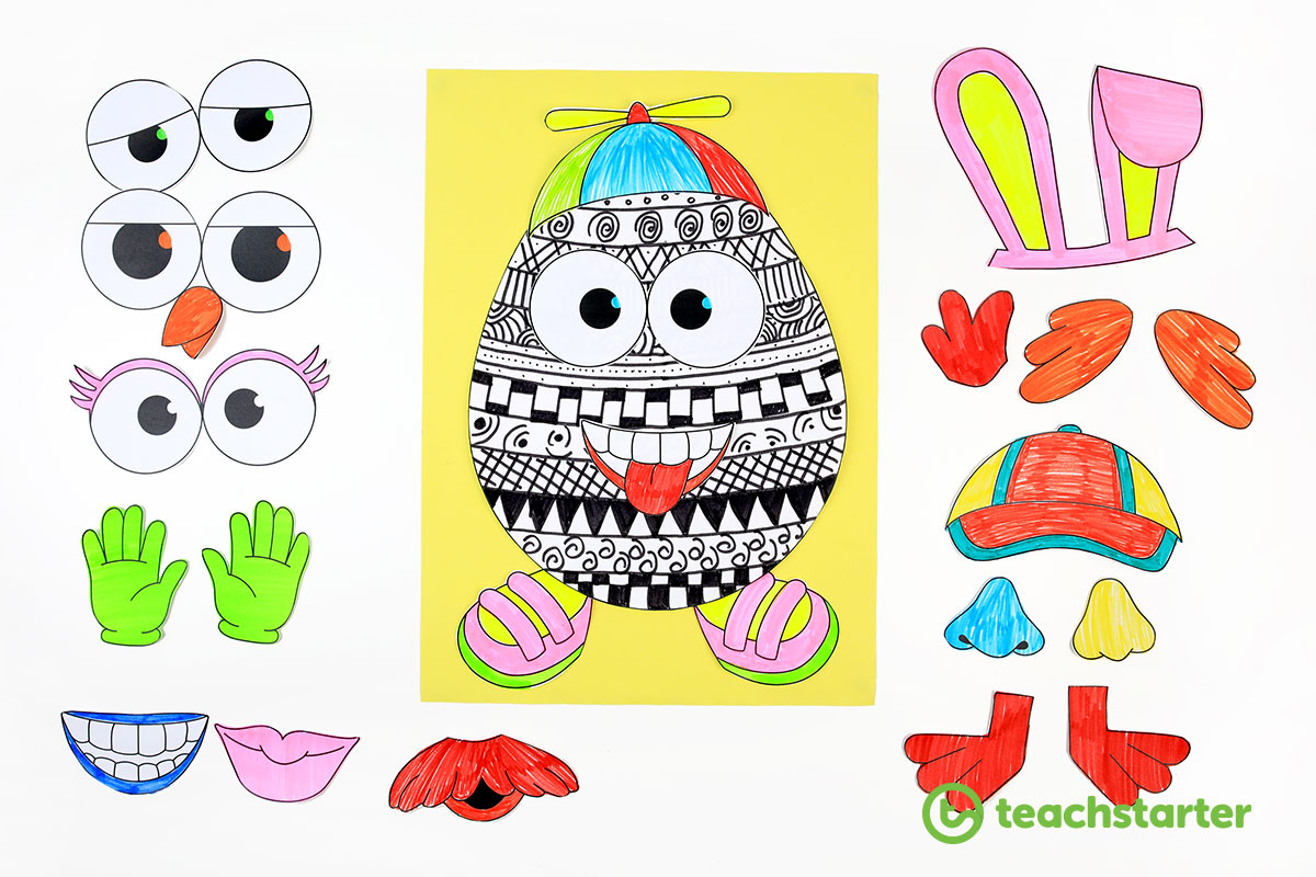 Fun Goofy Easter Egg Craft Idea
