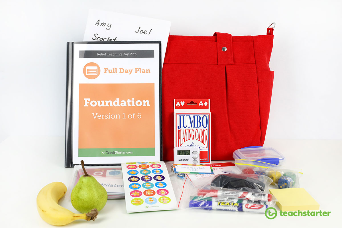 Teacher Carry All Bag with relief teaching resources