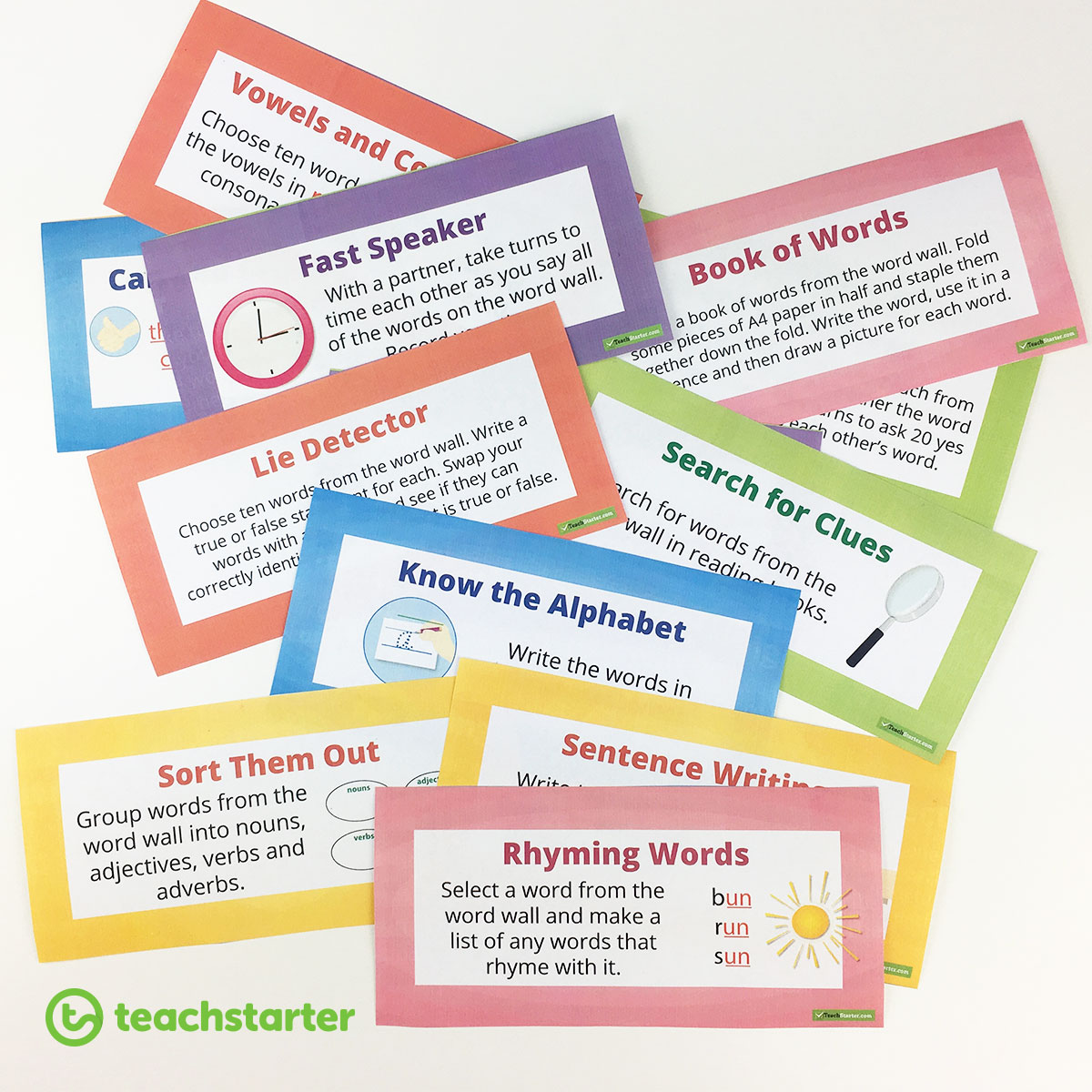 Word Wall Task Cards