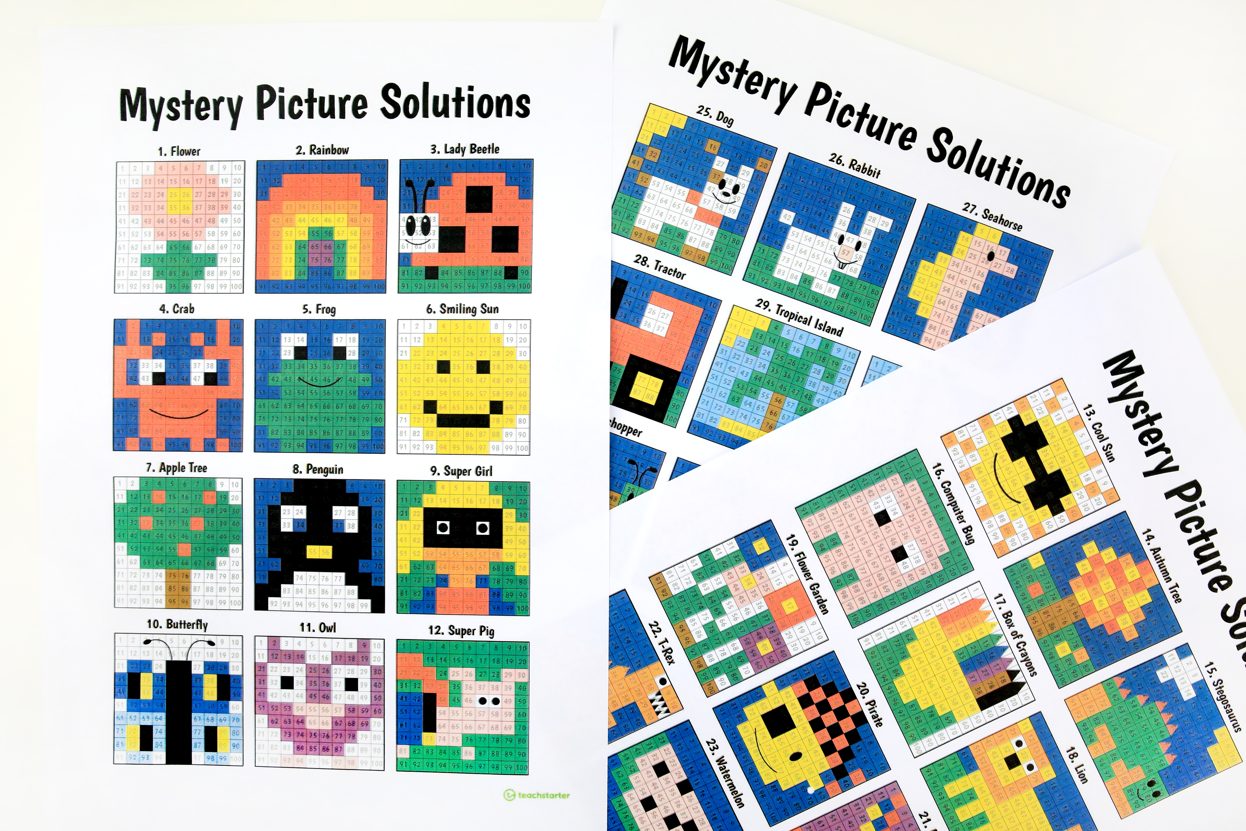 Free Printable 100 Chart Mystery Pictures Printable Templates