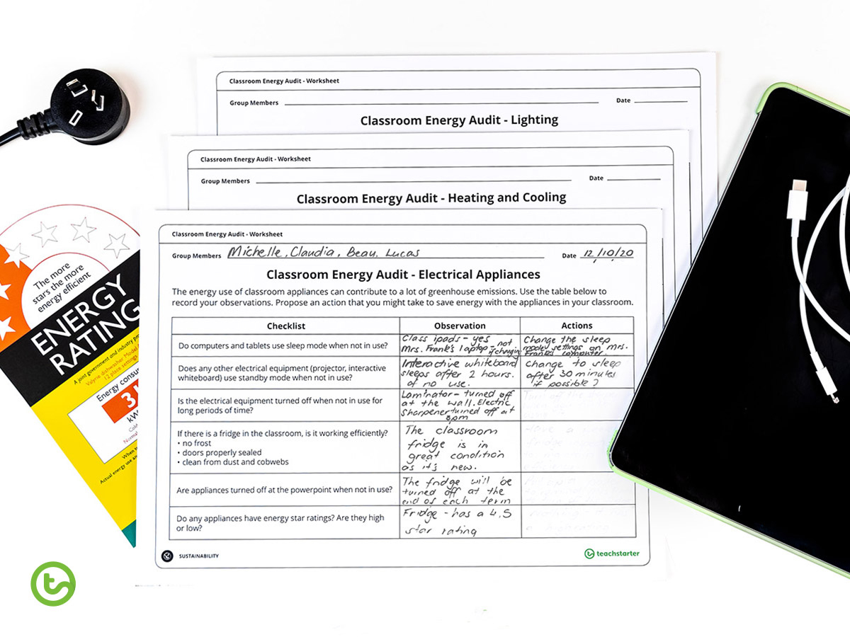 2020 Classroom Earth Hour Activities - Energy Use