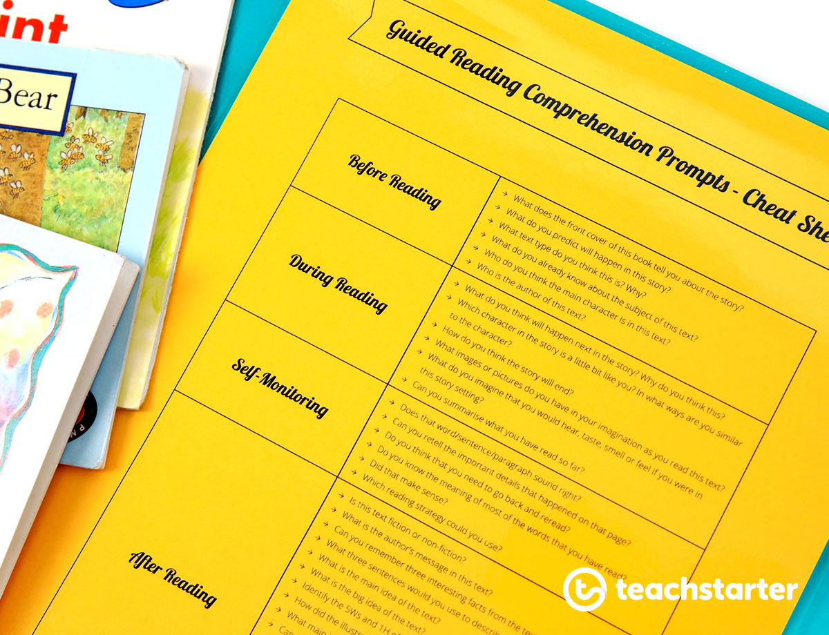 Guided Reading Groups - Comprehension Question Prompts