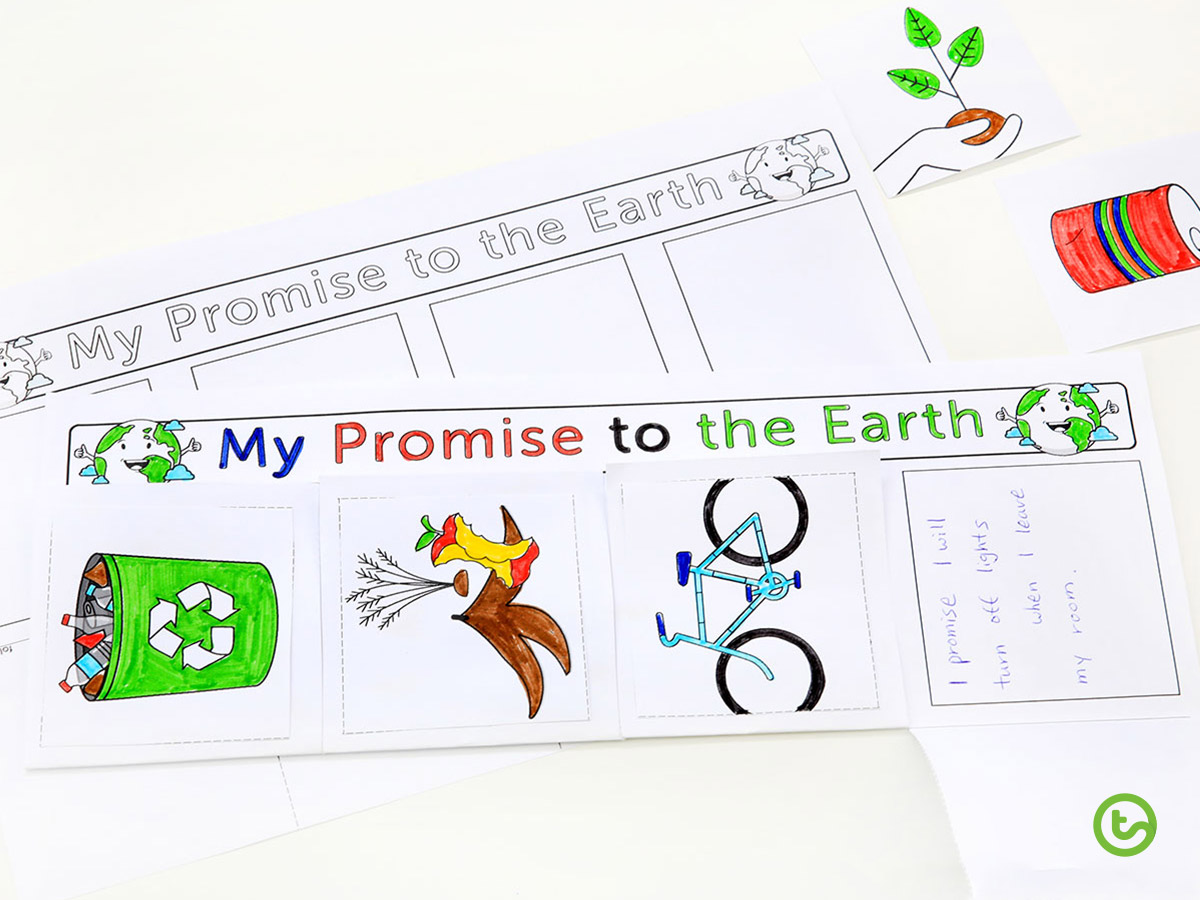 2020 Classroom Earth Hour Activites - Make a promise to the Earth