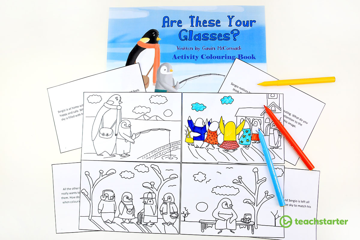 Are These Your Glasses free printable colouring in book pages