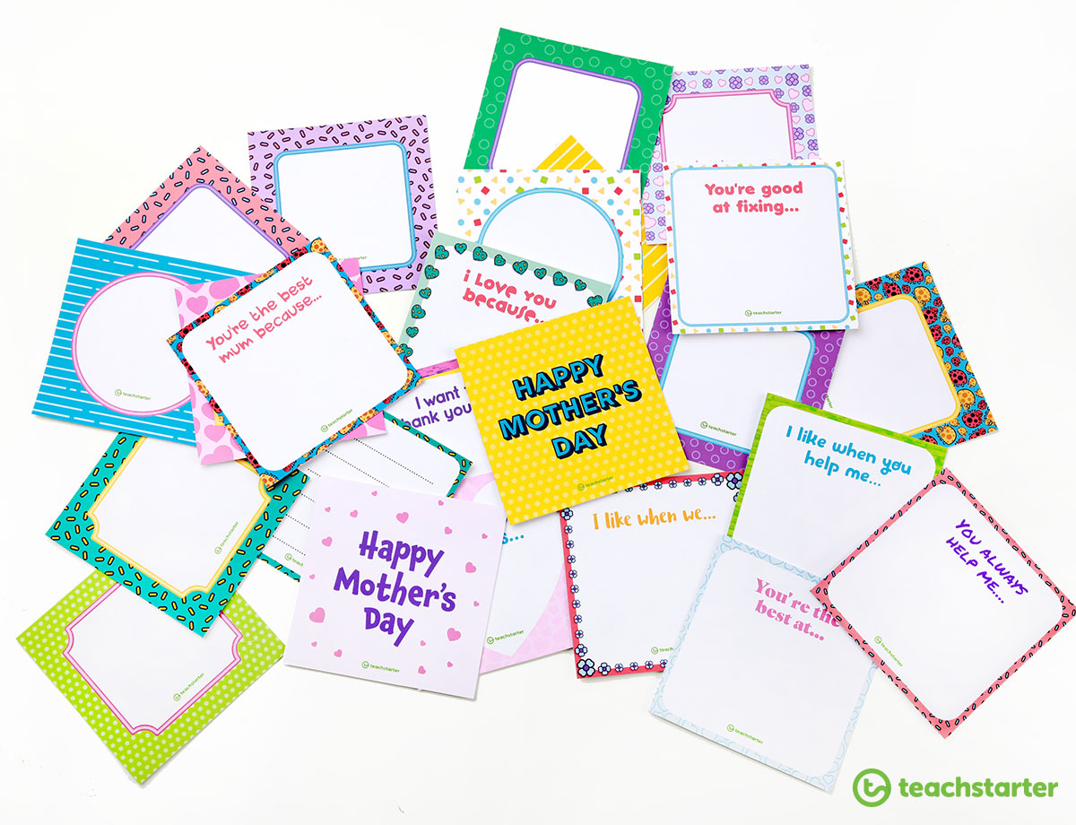 Mother's Day Decorative Square Templates for Craft