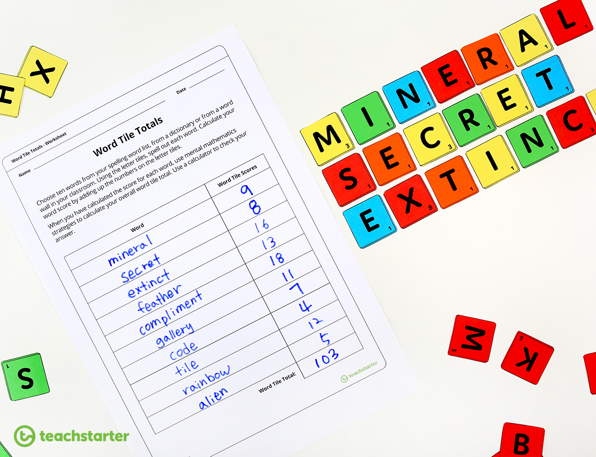 5 Fun Ways to Use Letter Tiles in the Classroom with [FREE] Printable!