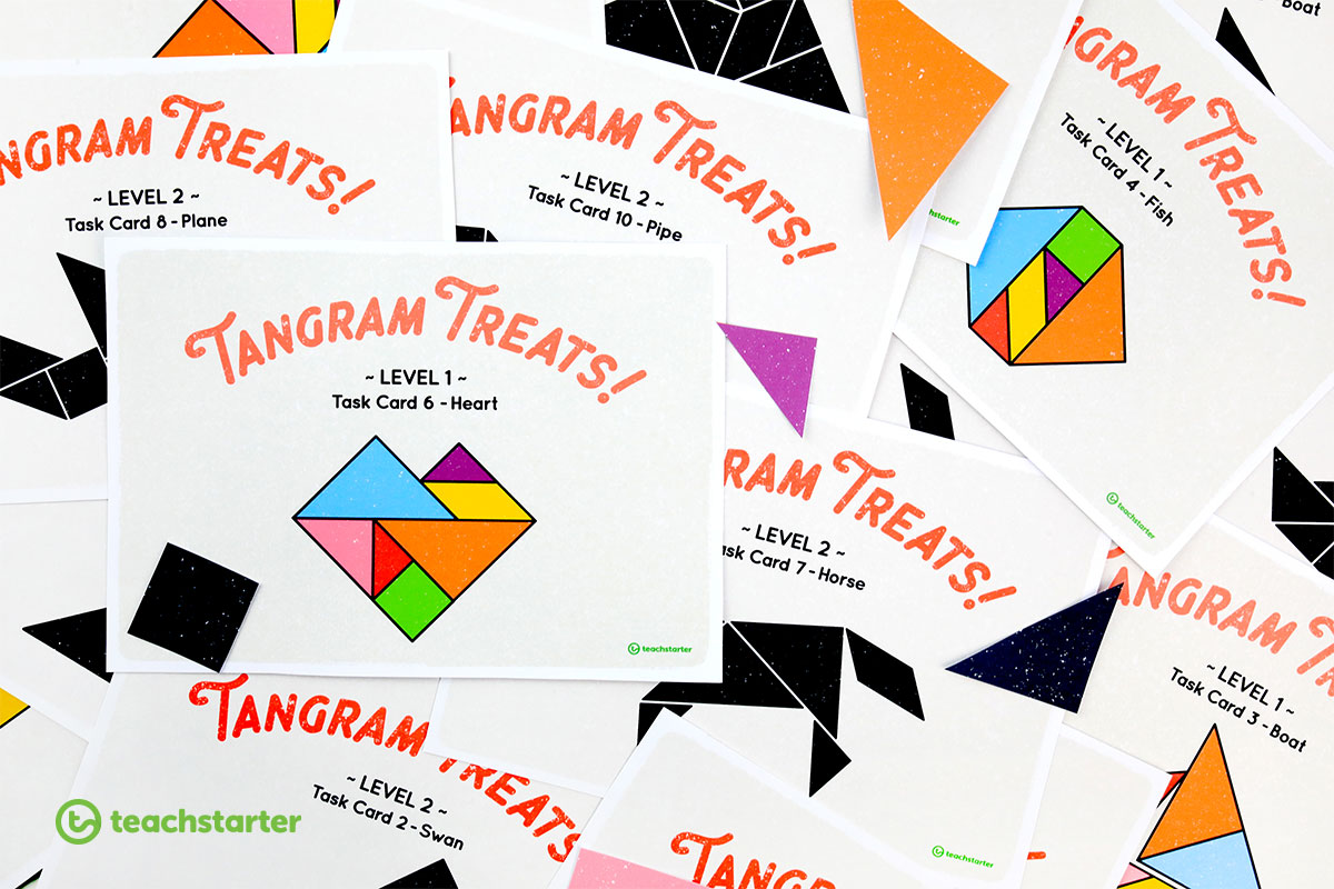 printable tangram activity task cards