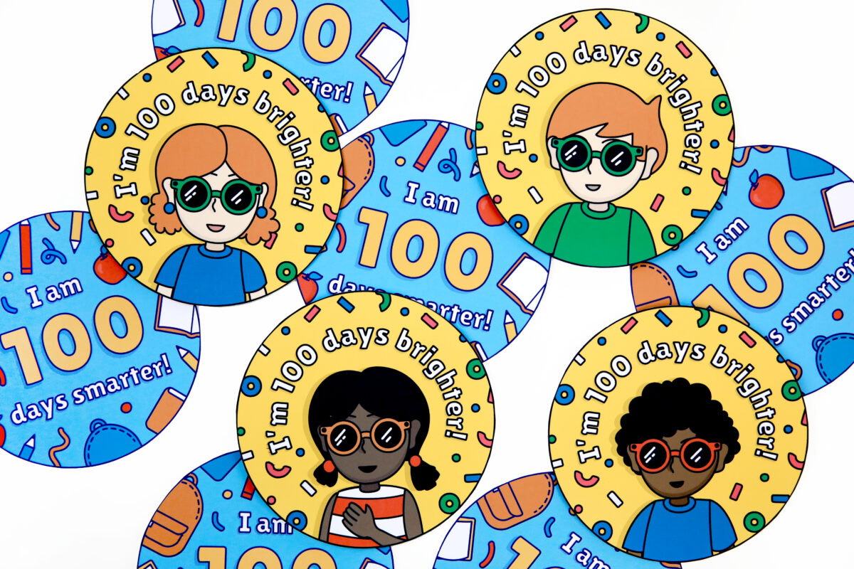 100 Days Brighter Student Badge
