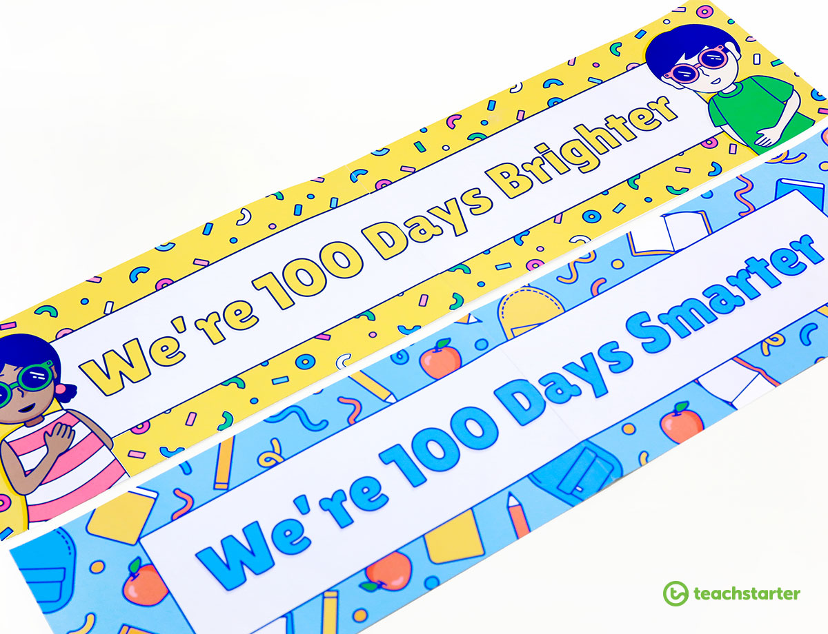100th Day of School Display Banners