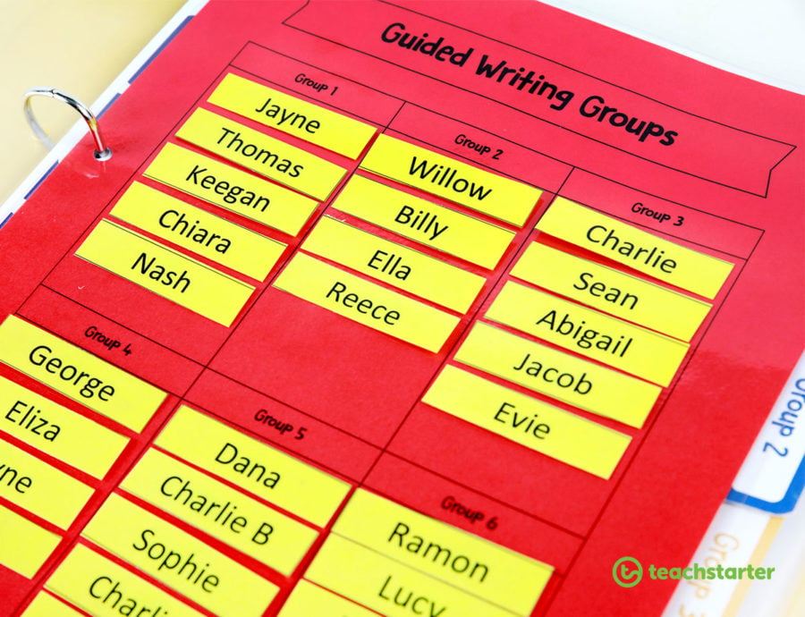 Guided Writing Group Organiser