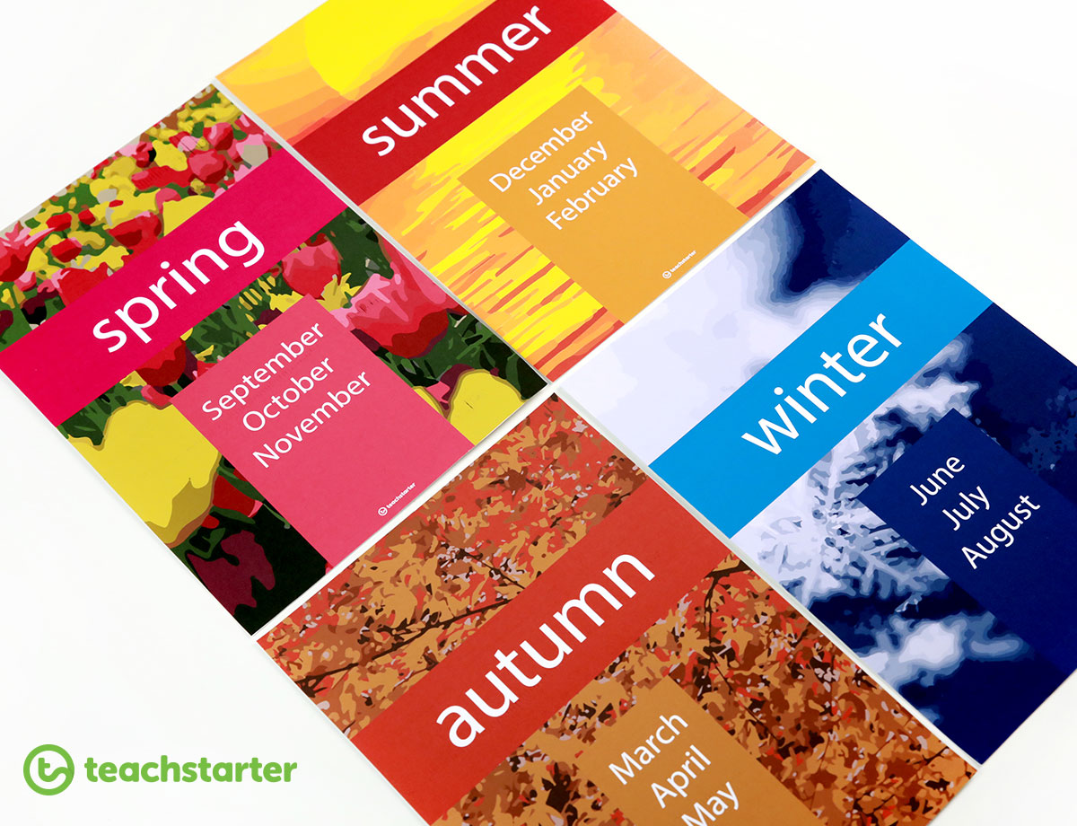 Seasons Posters for the Classroom