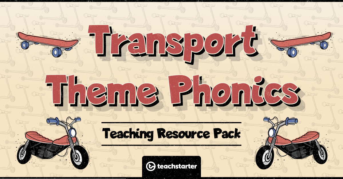 Transport themed phonics resource pack