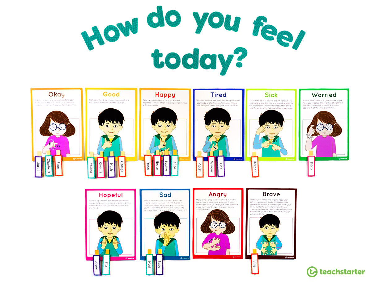 Feelings Display for the Classroom