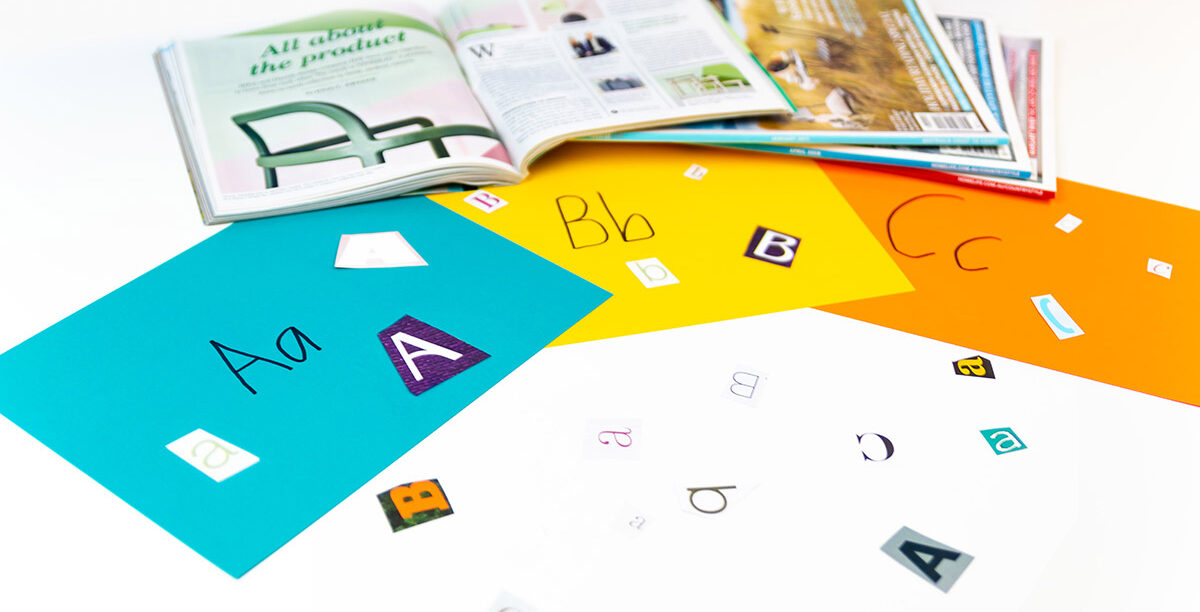 letter recognition magazine activity — teachstarter