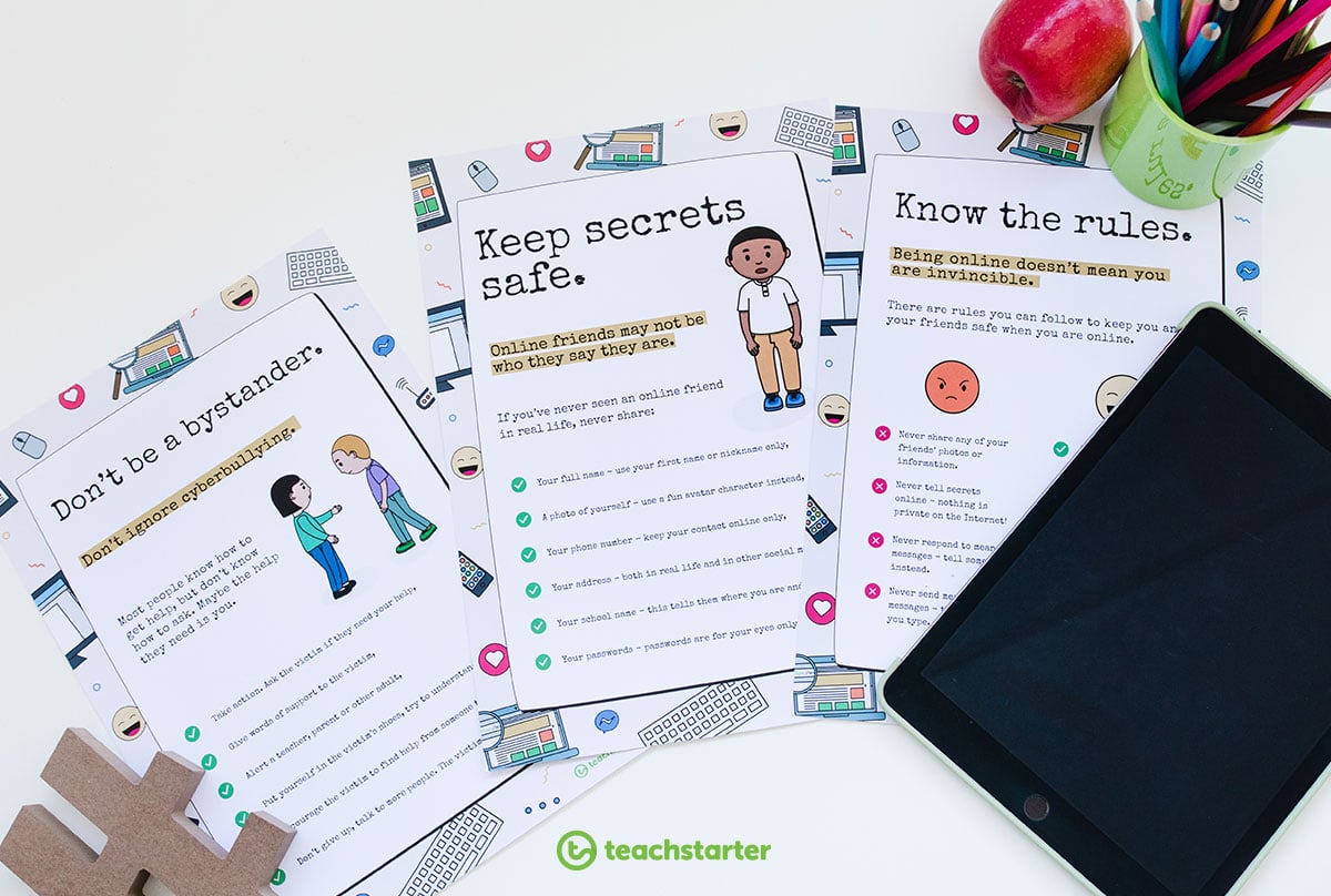 Cyber Safety Posters for the Classroom