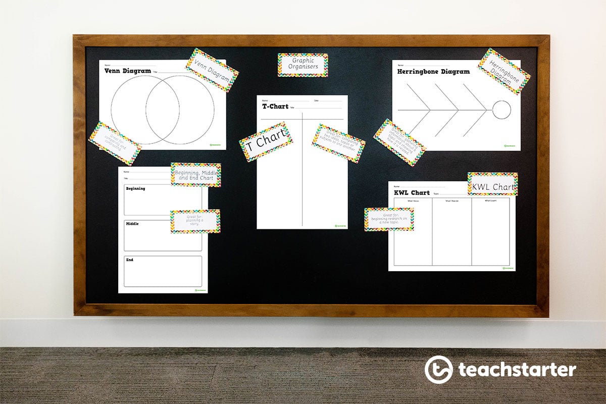 graphic organisers classroom display 