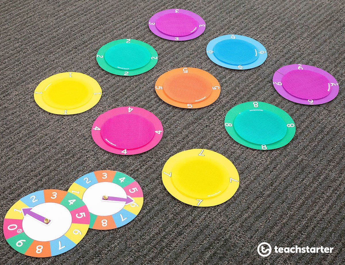 Learn and Play Spots, Printable Resource Used With Velcro Carpet Dots