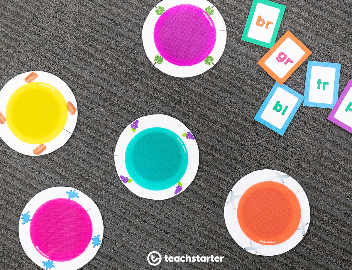 Learn and Play Spots, Printable Resource Used With Velcro Carpet Dots