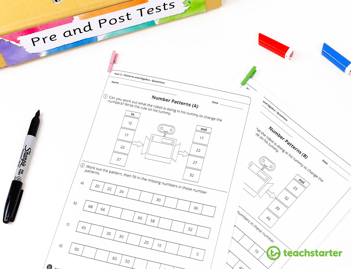 Pre and Post Tests - Maths