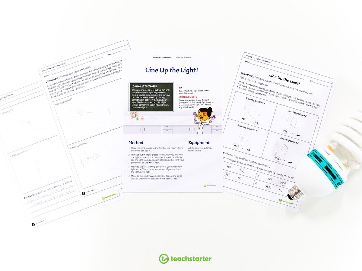 Light and sound science experiment