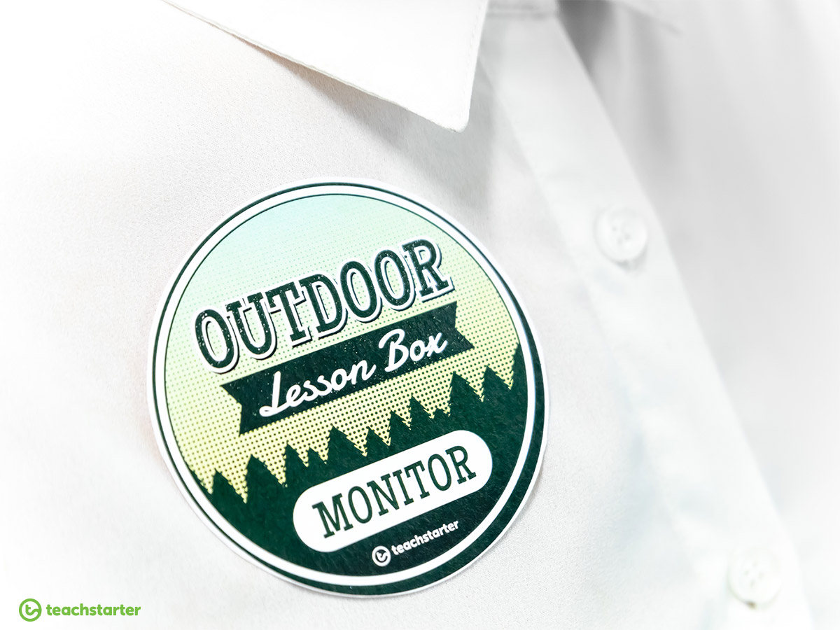 Outdoor Lesson Box Monitor Badge