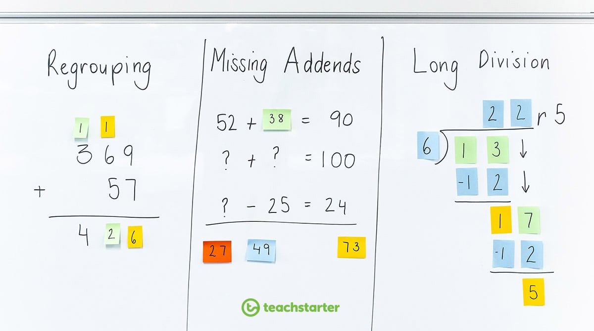 Sticky-note-maths