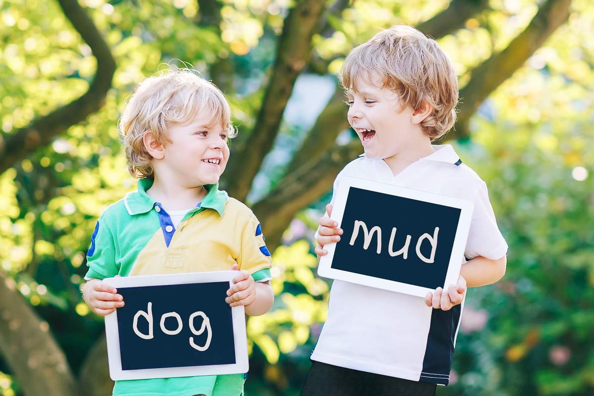 Outdoor Learning Spaces - Spelling outdoors