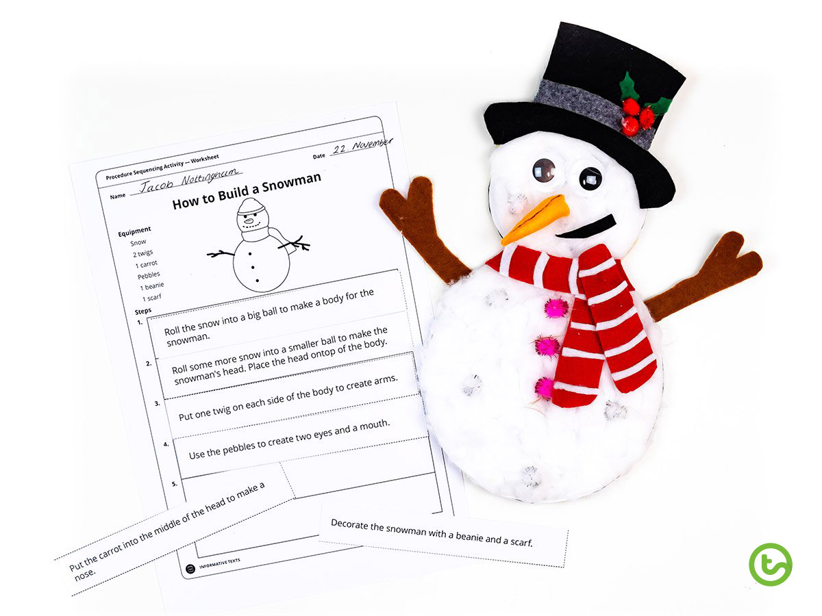 Snowman procedure for lower years.