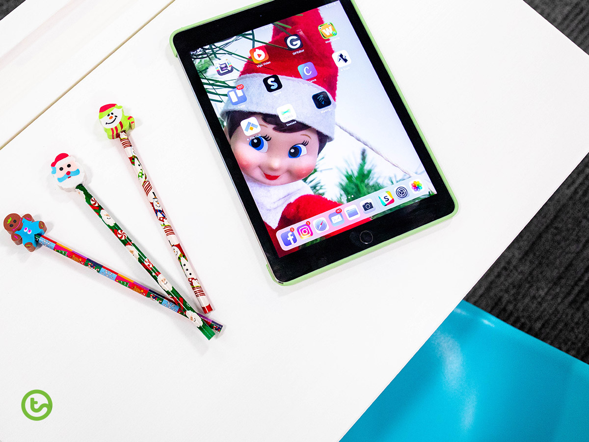 Elf on the Shelf - in the Ipad