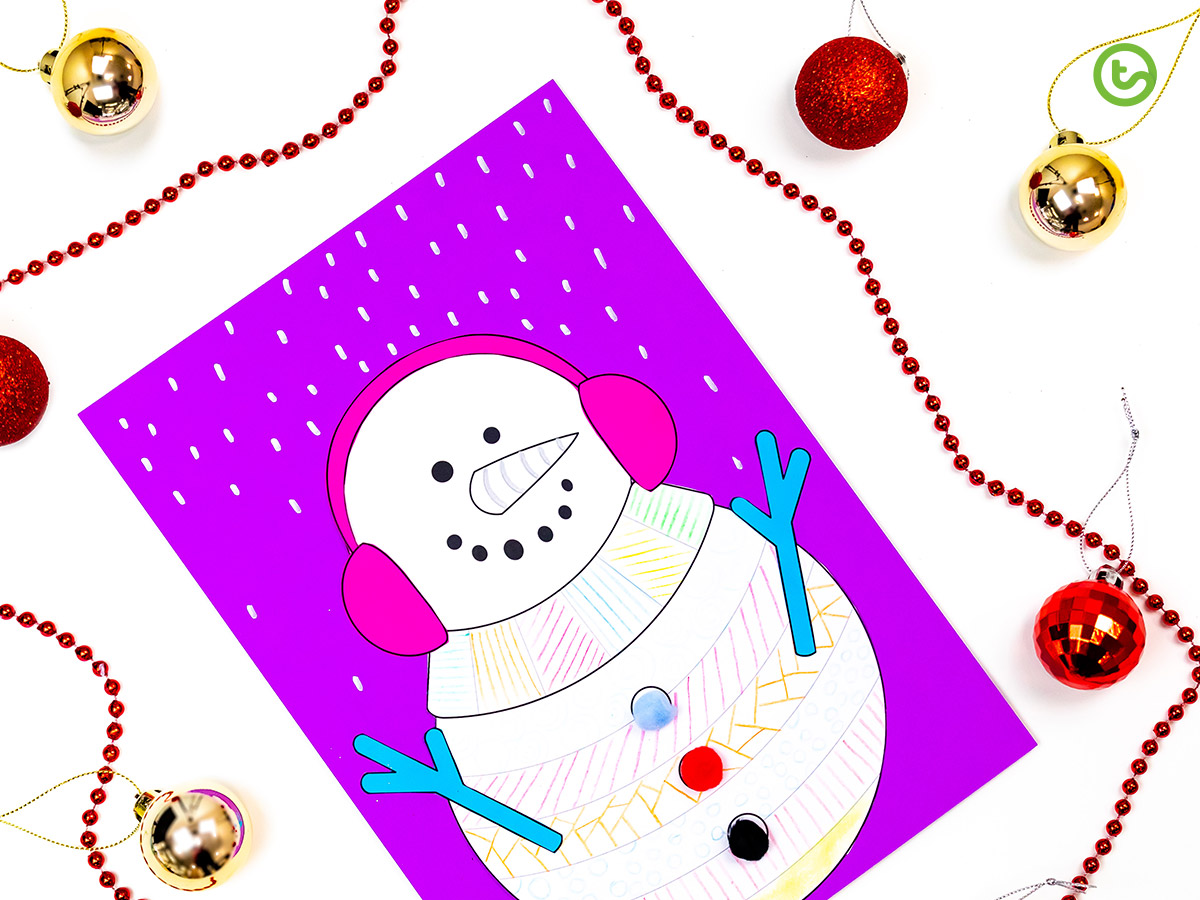 Funky Snowman Craft