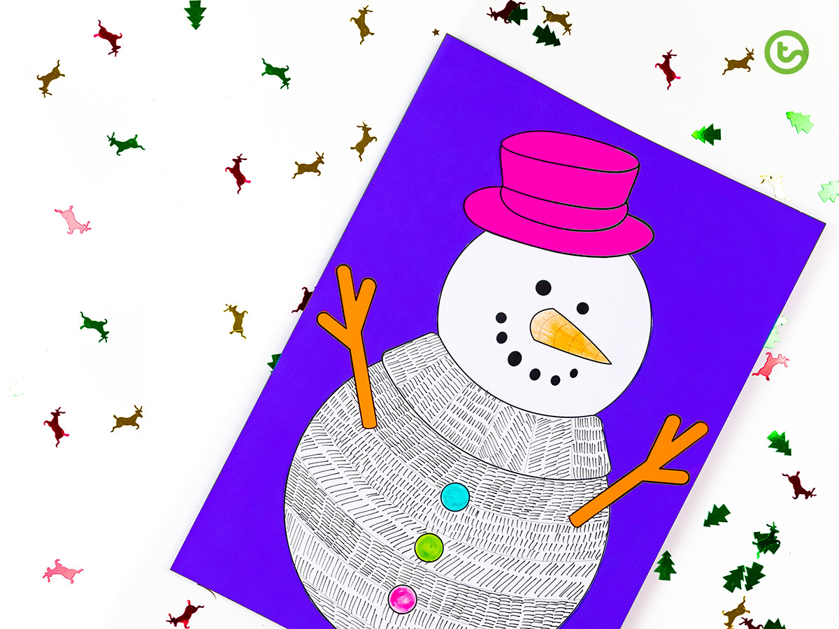 Funky Snowman Craft