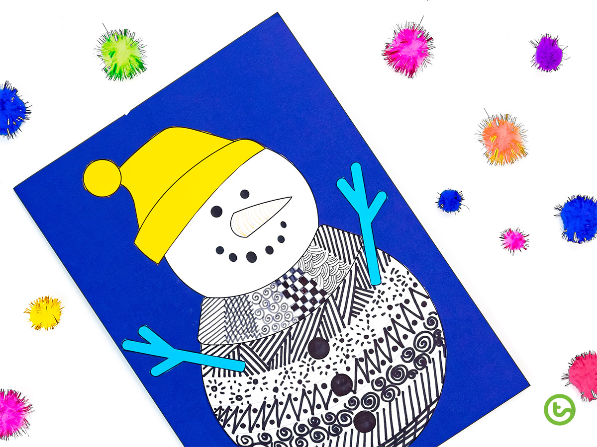 Funky Snowman Craft