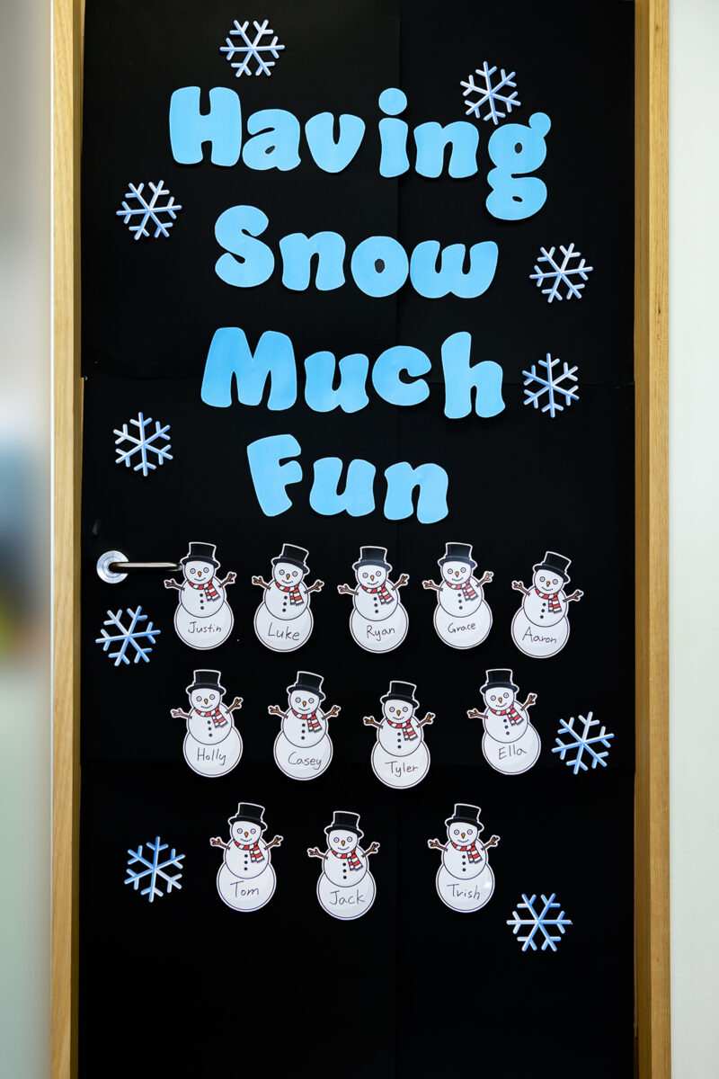 olaf classroom door decorations