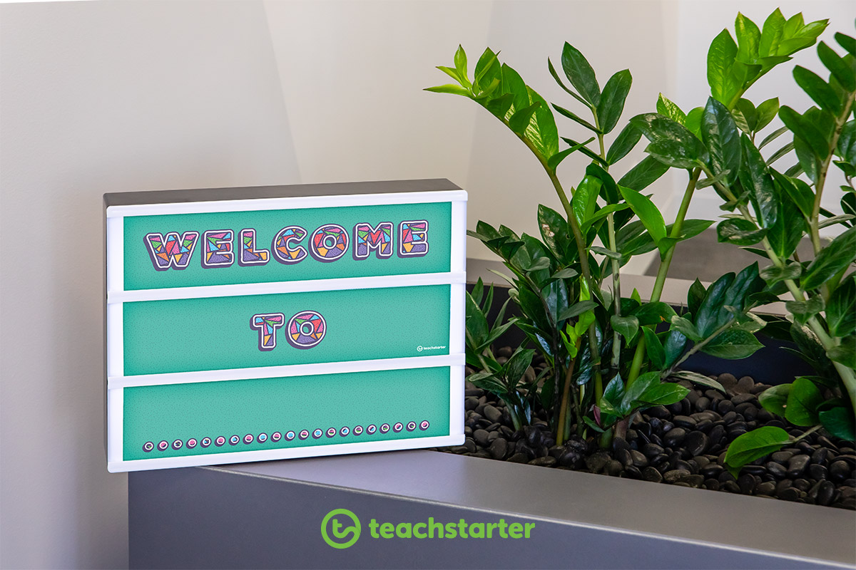 light box inserts for classroom welcome sign class