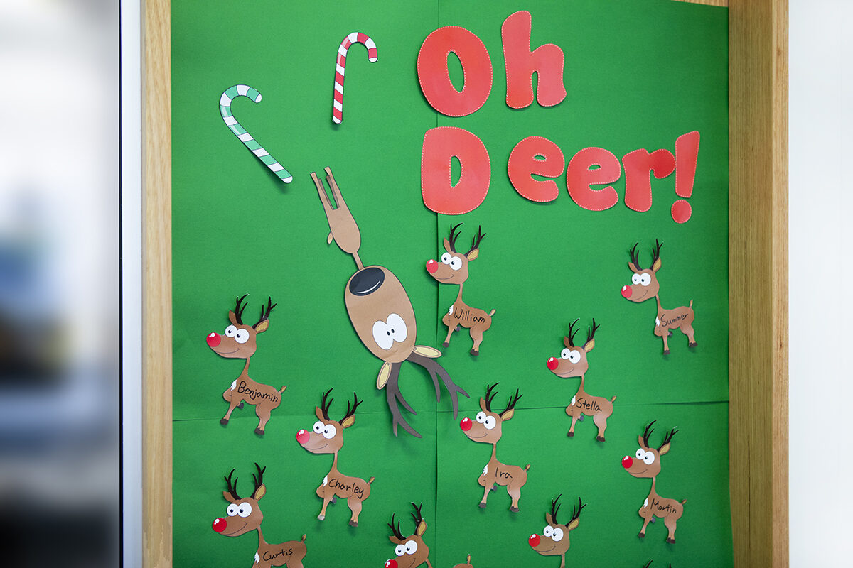 oh deer door decoration