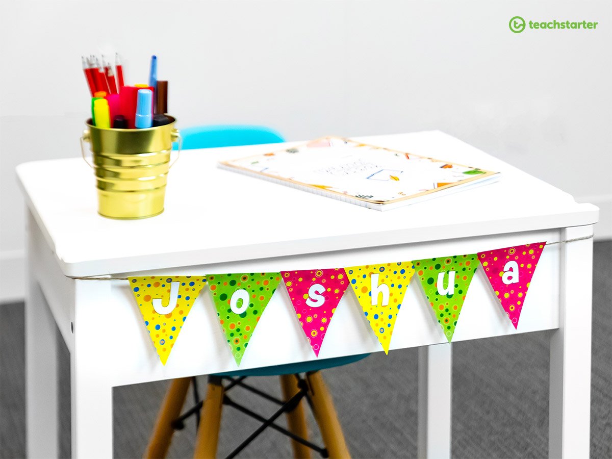 15 Inventive Desk Nameplate Ideas Pennant banner