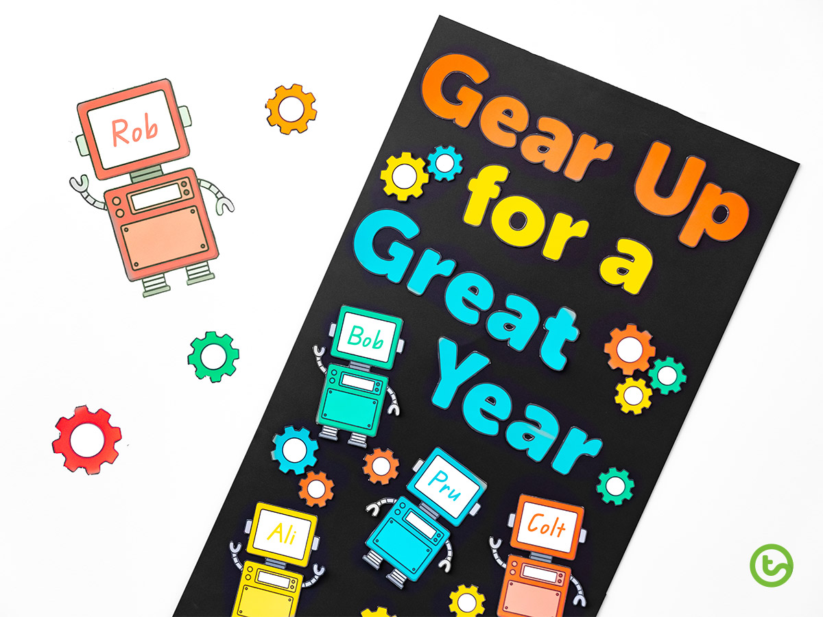 Easy Peasy Classroom Door Displays - Gear Up for a Great Year